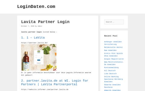 Lavita Partner Login - LoginDaten.com