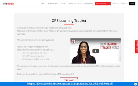 GRE Learning Tracker - The Tool that makes you ... - GREedge