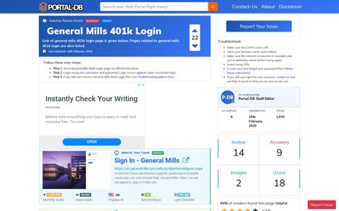 General Mills 401k Login - Portal-DB.live