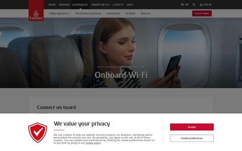 Onboard WiFi | Inflight Entertainment | The Emirates Experience