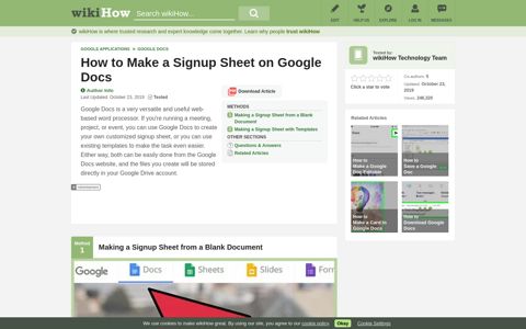 How to Make a Signup Sheet on Google Docs (with Pictures)