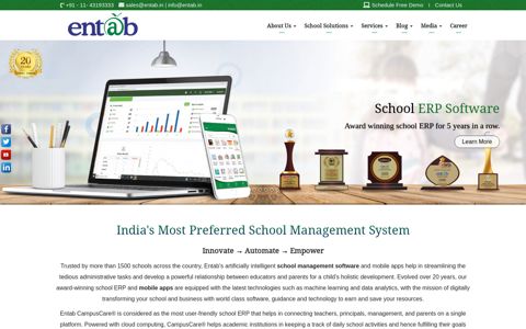 Entab: School Management System | School ERP Software