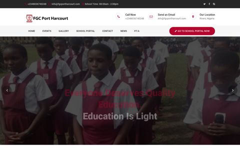 Federal Governement College, Portharcourt | School Website