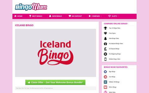 Iceland Bingo | Get Your £20 Bonus + 50 Free Spins Here!