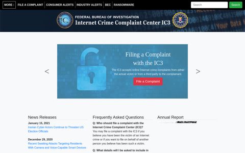 Internet Crime Complaint Center(IC3) | Home Page