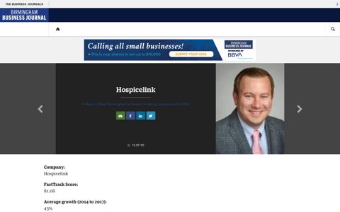 Hospicelink - Birmingham Business Journal