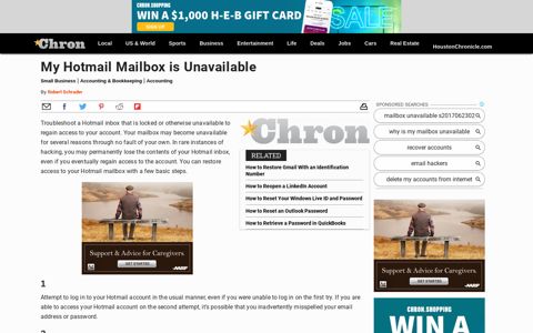 My Hotmail Mailbox is Unavailable