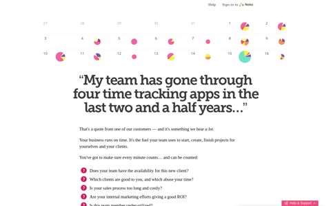 Noko: Friendly Online Time Tracking Software