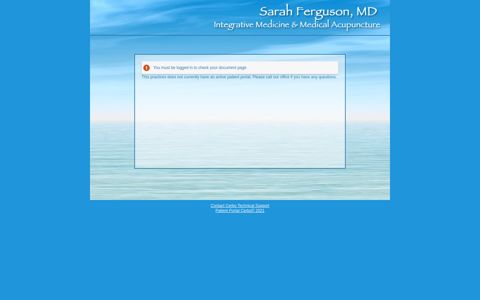 Welcome to Sarah Ferguson, MD's Patient Portal