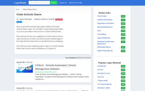Login Chalo Schools Gtavm or Register New Account - LoginPorts