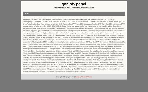geniptv panel - SL Restoration