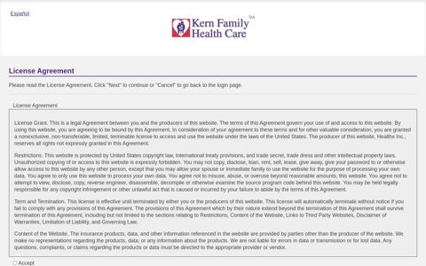 License Agreement - Kern Member Portal - Kern Family ...