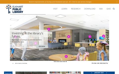Elkhart Public Library: Home