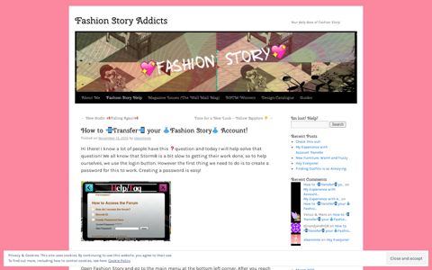 How to Transfer your Fashion Story Account! | Fashion Story ...
