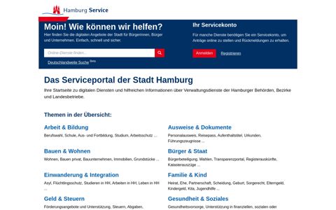 Startseite - HamburgService
