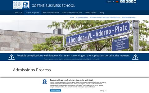 Admissions Process | Goethe Business School
