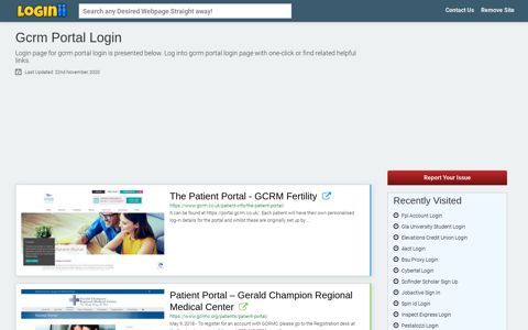 Gcrm Portal Login - Loginii.com