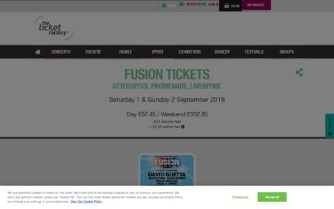 Fusion Tickets 2018 | The Ticket Factory