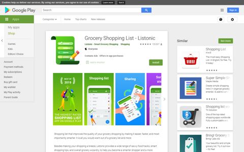 Grocery Shopping List - Listonic - Apps on Google Play