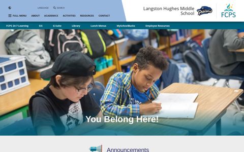 Langston Hughes Middle School: Hughes Middle School ...