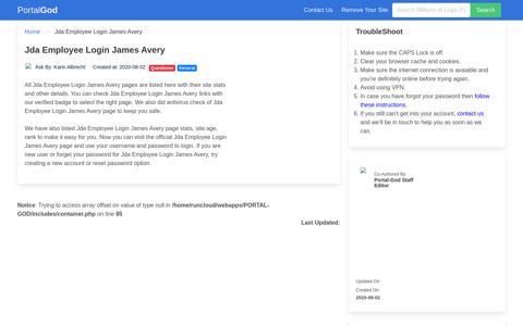 Jda Employee Login James Avery Page - portal-god.com