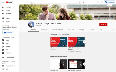 Griffith College Library Online - YouTube