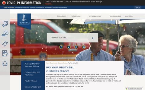 Pay Your Utility Bill | Lansdale Borough, PA - Official Website