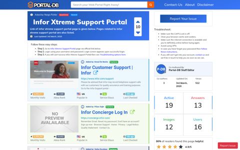 Infor Xtreme Support Portal