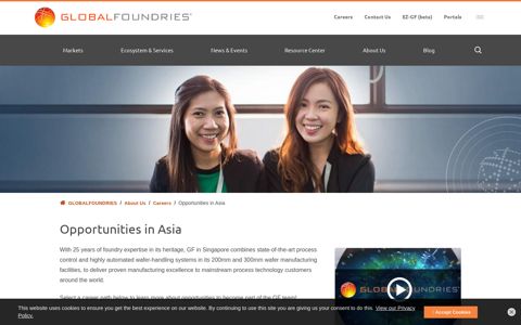 Opportunities in Asia | GLOBALFOUNDRIES