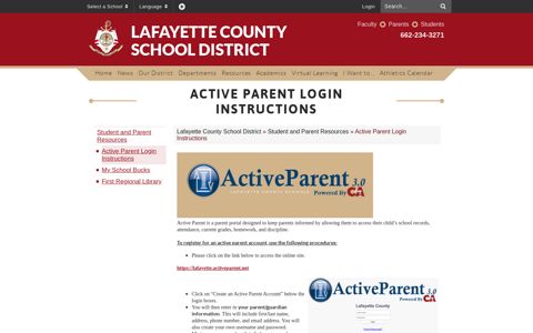 Active Parent Login Instructions - Lafayette County School ...