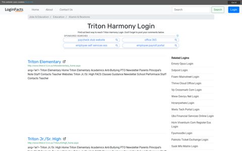 Triton Harmony Login - Triton Elementary - LoginFacts