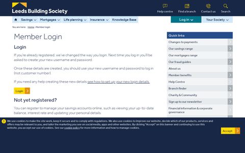 Member login - Leeds Building Society