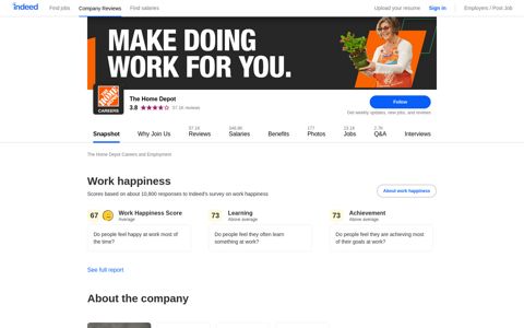The Home Depot Careers and Employment | Indeed.com
