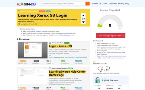Learning Xerox S3 Login