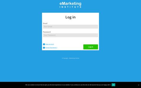 Log in to your account – eMarketing Institute