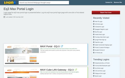 Eq3 Max Portal Login - Loginii.com