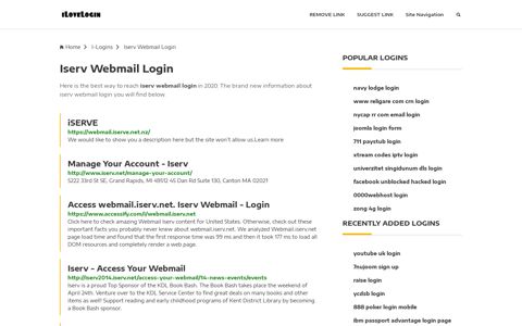 Iserv Webmail Login ❤️ One Click Access - iLoveLogin