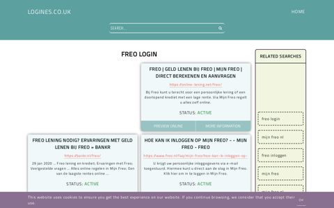 freo login - General Information about Login - Logines.co.uk