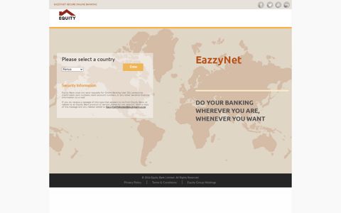 EazzyNet Secure Online Banking - Equity Group Holdings