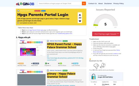 Hpgs Parents Portal Login