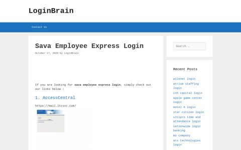 sava employee express login - LoginBrain