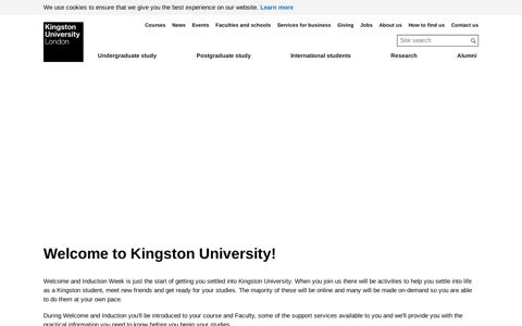 Welcome to Kingston University!