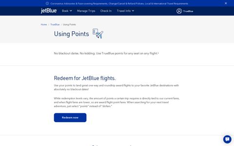 Using Points | JetBlue