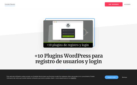 +10 Plugins WordPress para registro de usuarios y login
