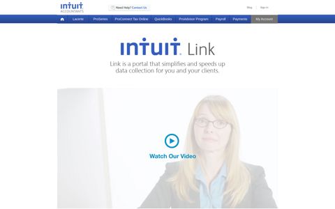 INTUIT LINK - Take the time and hassle out of data collection.
