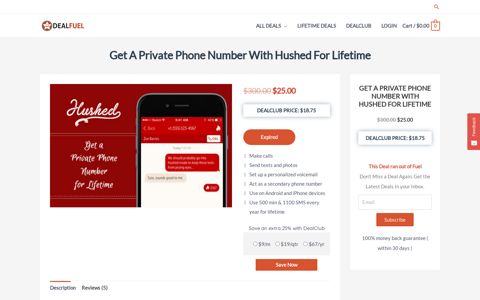 Get Hushed Private Phone Line For Lifetime At 92% Off ...