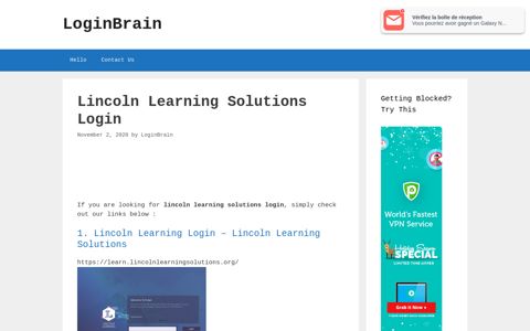 lincoln learning solutions login - LoginBrain