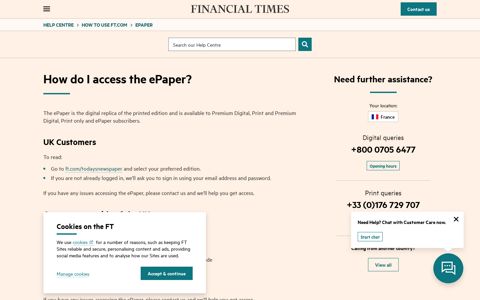 How do I access the ePaper? | Help Centre