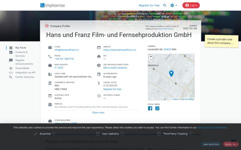 Hans und Franz Film- und Fernsehproduktion GmbH ...