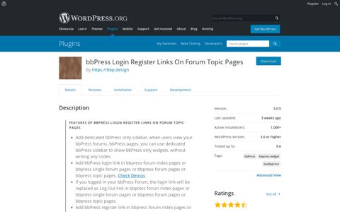 bbPress Login Register Links On Forum Topic Pages ...